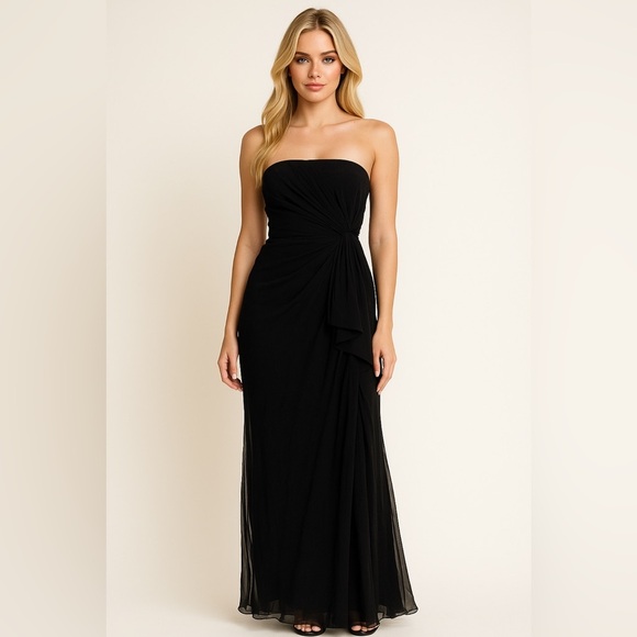 cinq a sept Dresses & Skirts - Women's Cinq a Sept Black Strapless Maxi Dress Size 4 Color Black